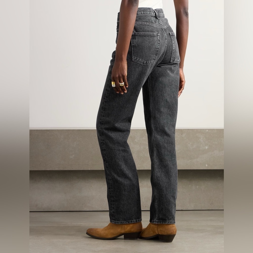 AGOLDE Kelly Black Straight Leg High Waist Classic Designer Denim Jeans 29 - Picture 10 of 10